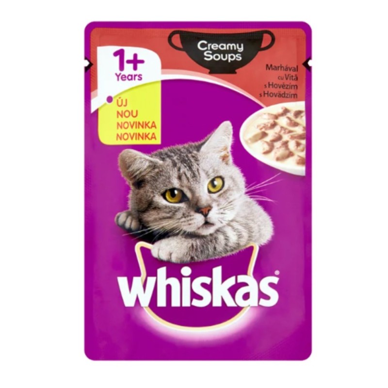 Hrana Umeda Pisici Whiskas cu Vita, 80 g