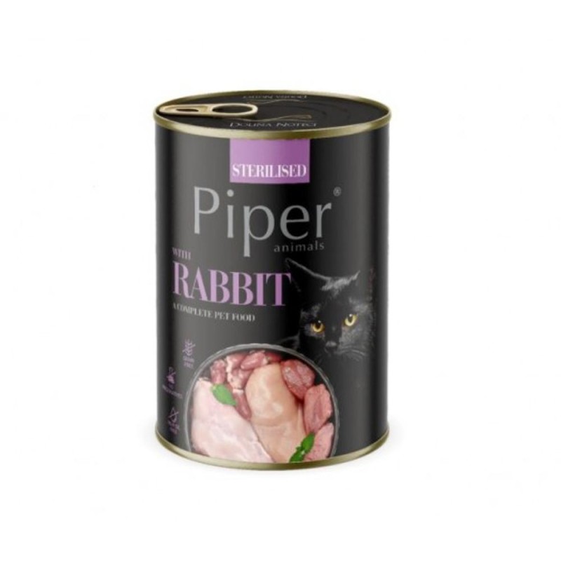 Hrana Umeda Sterilised cu Iepure, 400 g, Piper Cat