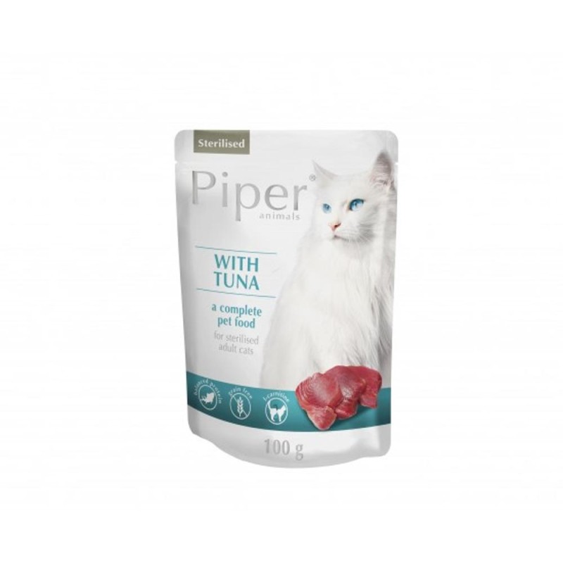 Hrana Umeda Sterilised cu Ton, 100 g, Piper Cat