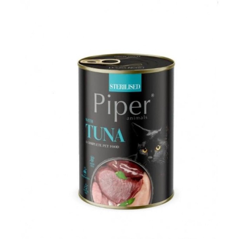 Hrana Umeda Sterilised cu Ton, 400 g, Piper Cat