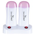 Incalzitor Ceara Dublu cu Suport, SensoPRO Milano Wax Expert Duo, Roz
