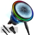Incarcator Auto Wireless Magnetic, 15W Qi2, Compatibil Iphone, Prindere Ventilatie, USB-C, Negru