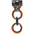 Inel Triplu Ring King Capri, Portocaliu/Negru, M-PETS