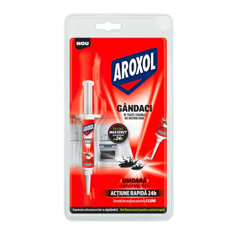 Insecticid pentru Gandaci Aroxol, Seringa cu Gel TX3, 5 g