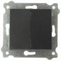 Intrerupator Dublu 10 A, Exen, 250 V Negru