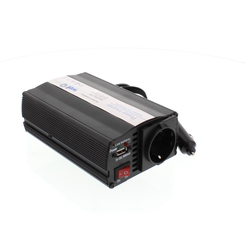 Invertor de Tensiune 12V - 220V, USB, 150W, Well