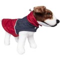 Jacheta Material Textil Prima, pentru Caini si Pisici, Fas Rosu/Denim, S