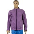 Jacheta Medicala Polar Fleece Joe, Unisex, Tip Tunica, Maneca Lunga, Fermoar, 2 Buzunare, Mov, S