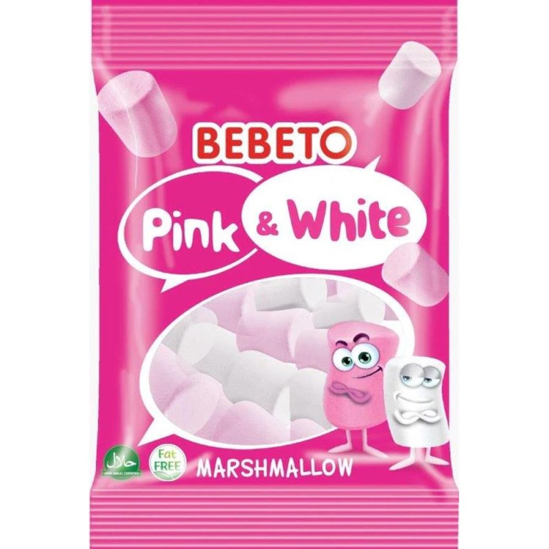 Jeleuri Bebeto Marshmallow Pink and White, 60 g