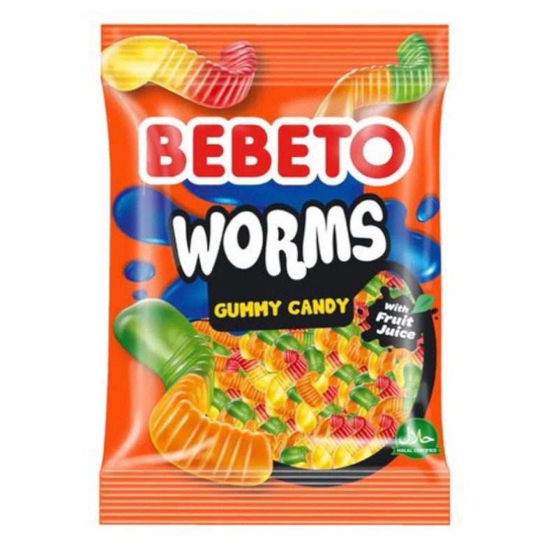 Jeleuri Gumate Worms Bebeto, 80 g