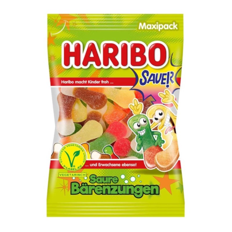 Jeleuri Saure Barenzungen, Haribo, Aroma de Fructe, 100 g