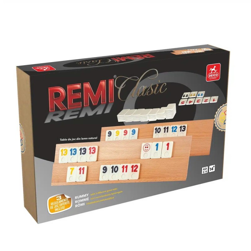 Joc de Remi Clasic in Cutie de Lemn, Deico