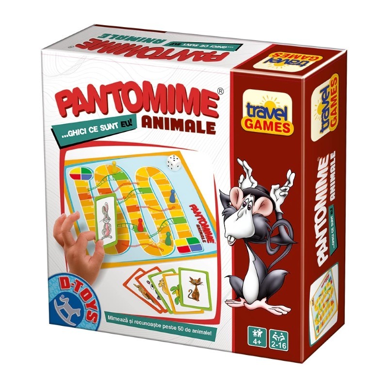 Joc de Societate, D-Toys, Pantomime Animale, Editia Travel