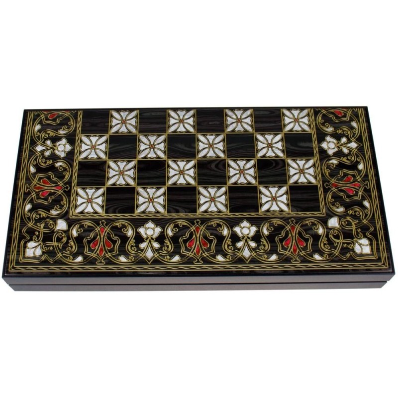 Joc de Table, Model Antep, 50 x 50 cm, Lemn Lacuit