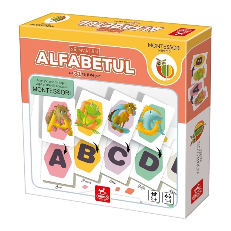 Joc Educativ Montessori, Deico, sa Invatam Alfabetul