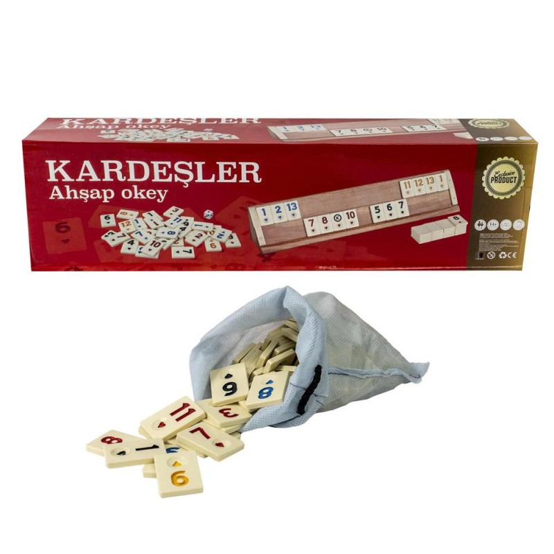 Joc Remi, din Lemn Masiv, Lacuit