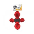 Jucarie din Cauciuc pentru Caini Saturn, Rosu, M-Pets