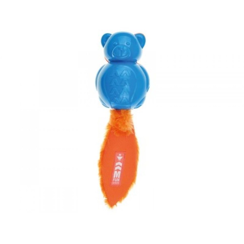Jucarie pentru Caini Teddy On/Off, cu Sunet, Albastru/Portocaliu, M-Pets