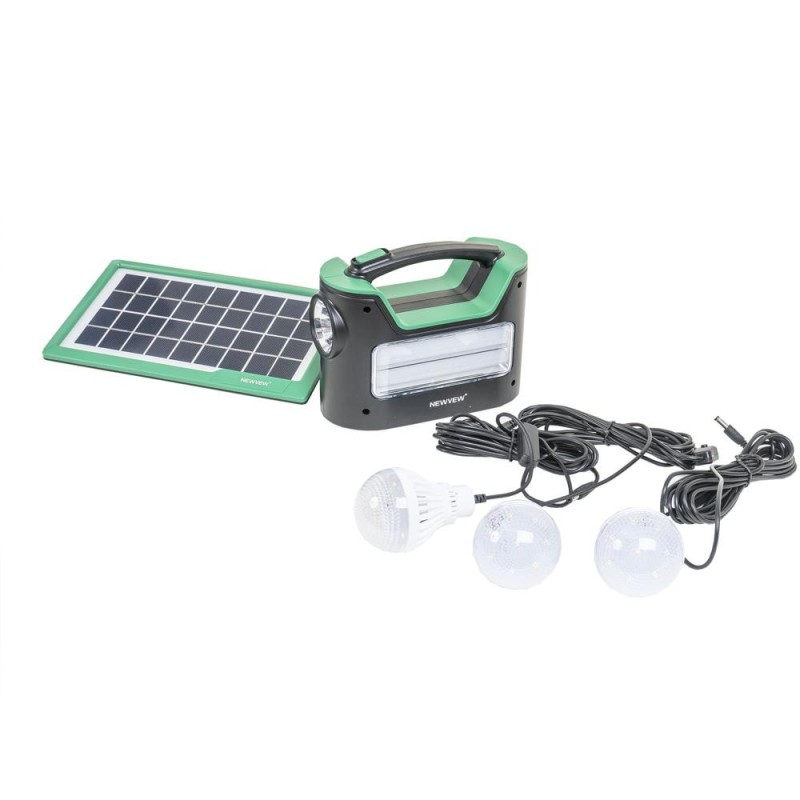 Kit Lanterna, 3 Becuri LED si Panou Solar