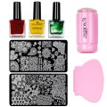 Kit Nail Art Cu Stampila, Oja SensoPRO, Matrita, Hollywood Nails