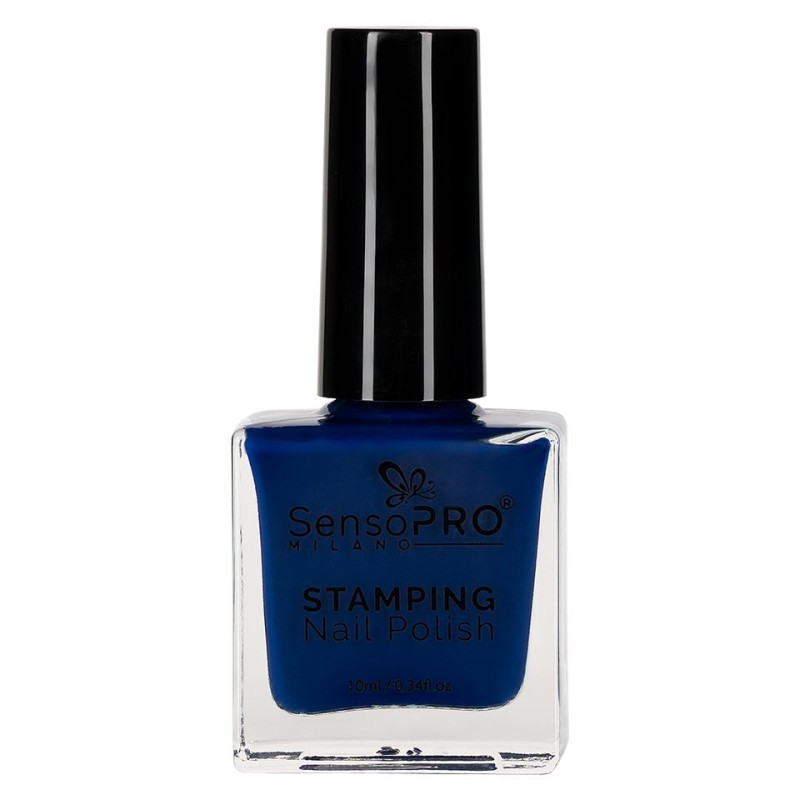 Lac de Unghii pentru Stampila, SensoPRO Milano, Blue 10 ml