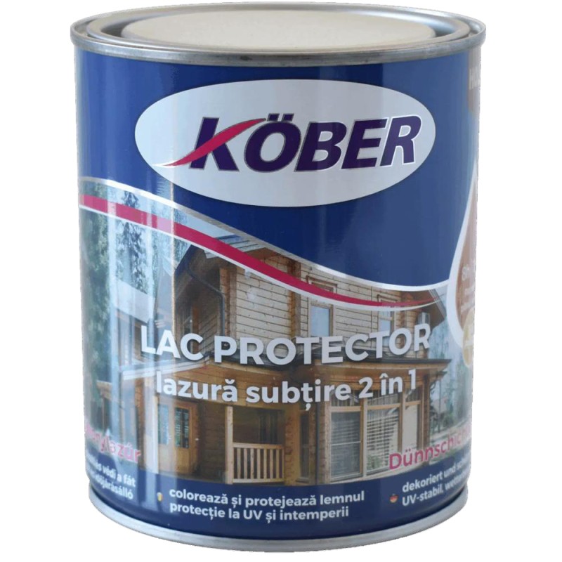 Lac Protector Lazura Subtire, Kober, 0.75 l, Nuc Mediu