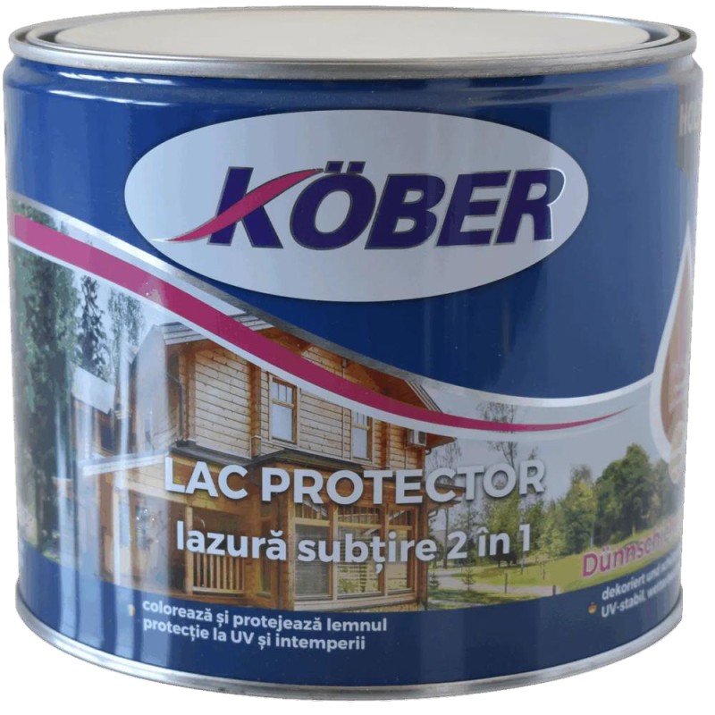 Lac Protector Lazura Subtire, Kober, 2.5 l, Stejar
