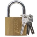 Lacat Auriu cu 3 Chei, 50 mm