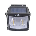 Lampa Perete Solara, 3 Moduri de Lumina, Senzor de Miscare, 2 Becuri LED