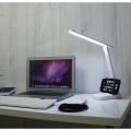 Lampa Unilux LED Kapa, Baterie Incorporata, Cablu USB, Suport Telefon, Comutator Tactil, Alba