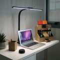 Lampa Unilux Strata Base Birou, Cap 66 cm pentru Amplitudine Iluminare, Telecomanda Wireless, Comutator Tactil, USB, Negru