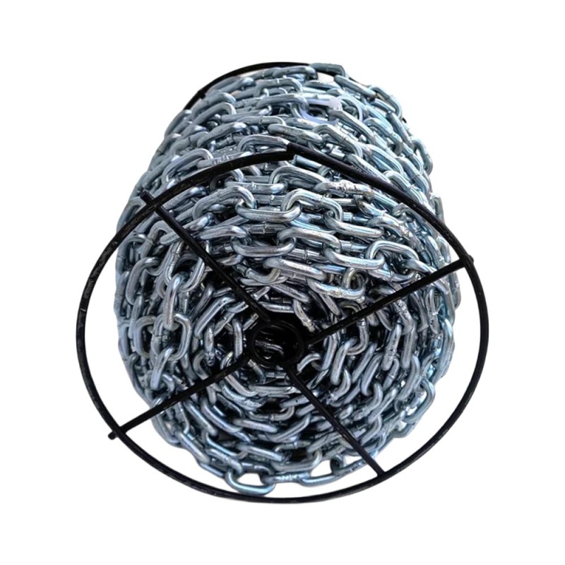 Lant Zincat 6 mm, pe Tambur, Lungime 39 m, Zilan