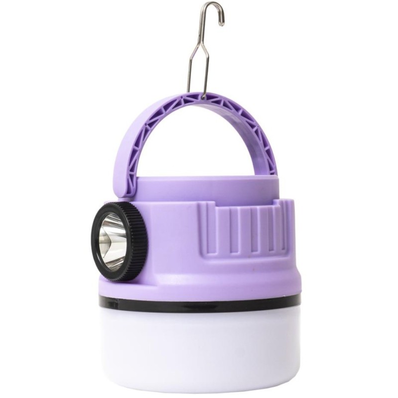 Lanterna Camping, Incarcare Solara si USB, Portabila, Mov