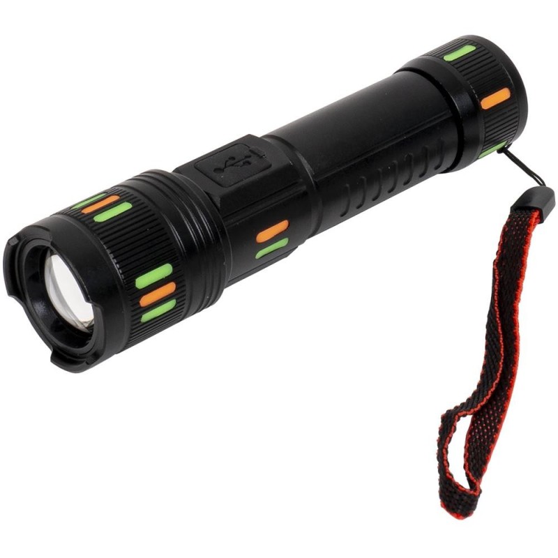 Lanterna de Mana LED 621, Metal, 5 Moduri de Intensitate a Luminii, USB, Z-tools