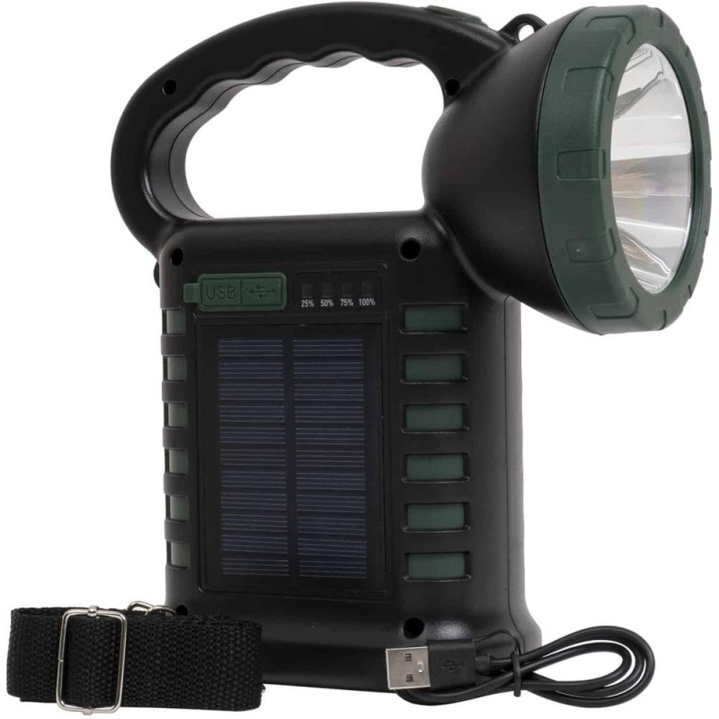 Lanterna Incarcare Solara si USB, 6 Moduri Intensitate Lumina