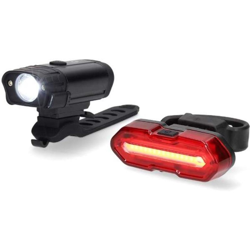 Lanterna LED Bicicleta Fata Spate Reincarcabila, 400Lm, 4.5Lm, Nedis