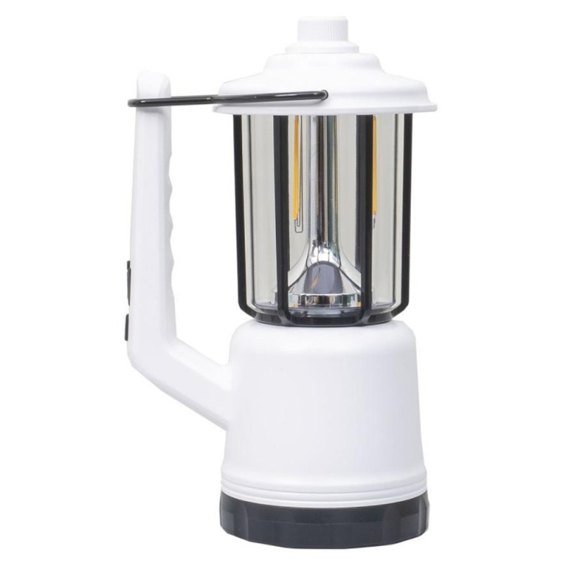 Lanterna si Felinar 2 in 1 LL-828, USB, 6 Tipuri Lumina, Alb