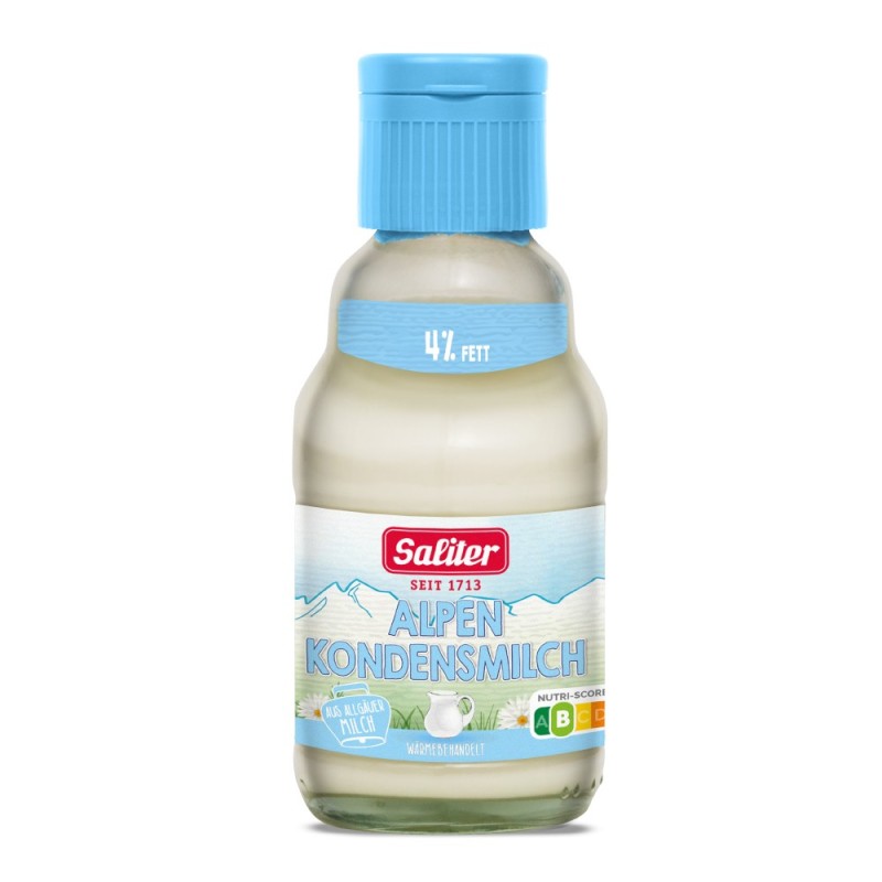Lapte Condensat cu 4% Grasime, Saliter, 162 ml