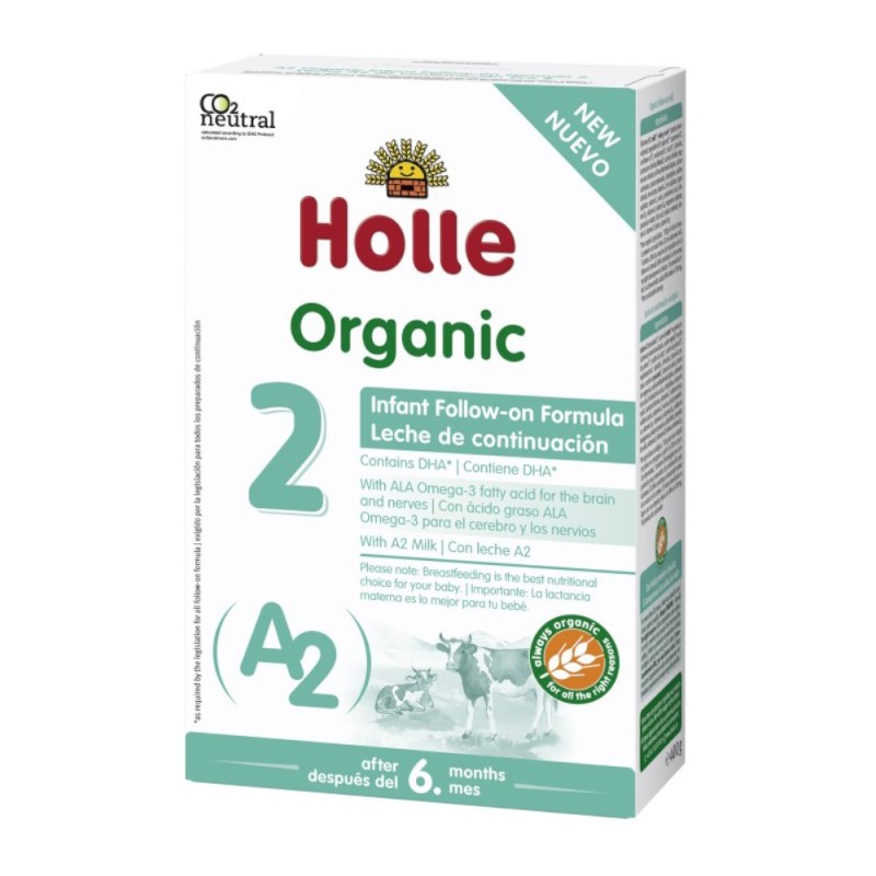 Lapte Praf Eco A2 pentru Sugari Formula 2, Holle Baby, 400 g