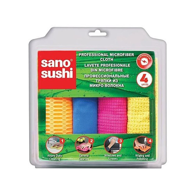 Laveta Microfibra Profesionala Sano Sushi 4 Bucati