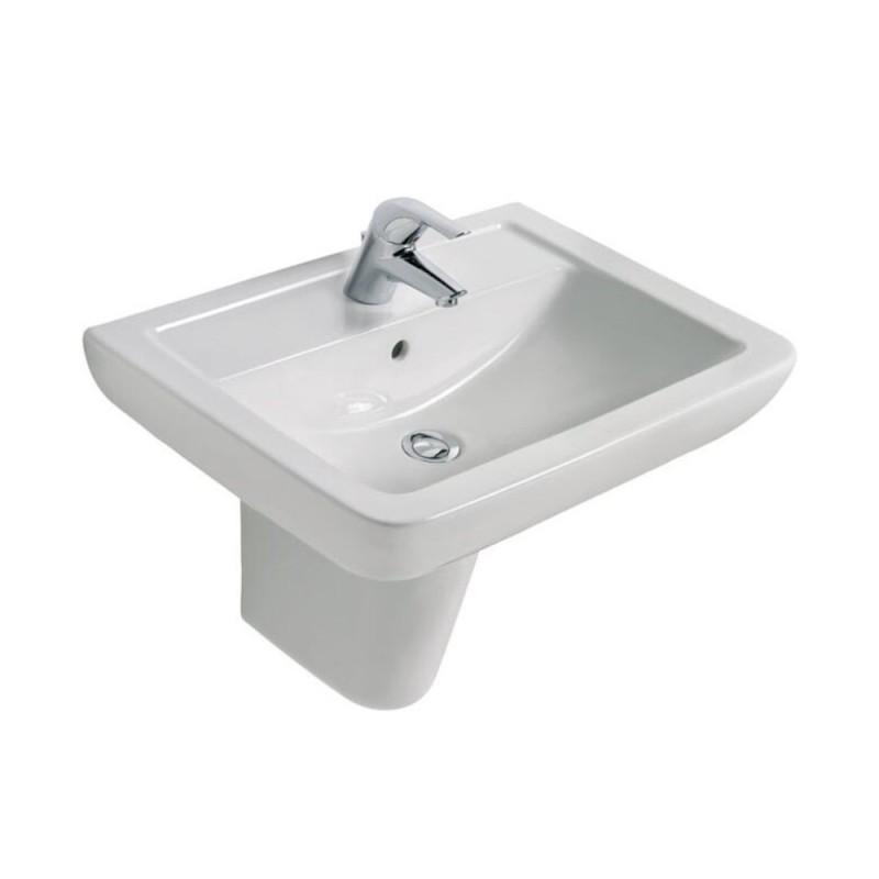 Lavoar cu 1 orificiu pentru Baterie, Alb, 600x460x190 mm