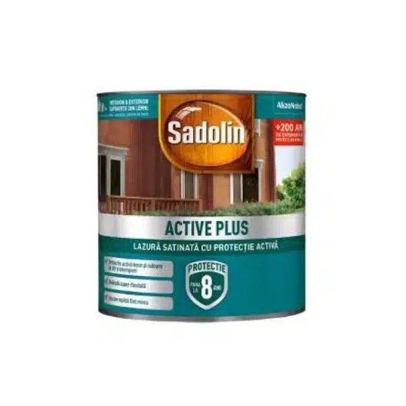 Lazura Satinata pe Baza de Apa 0.75 l Sadolin