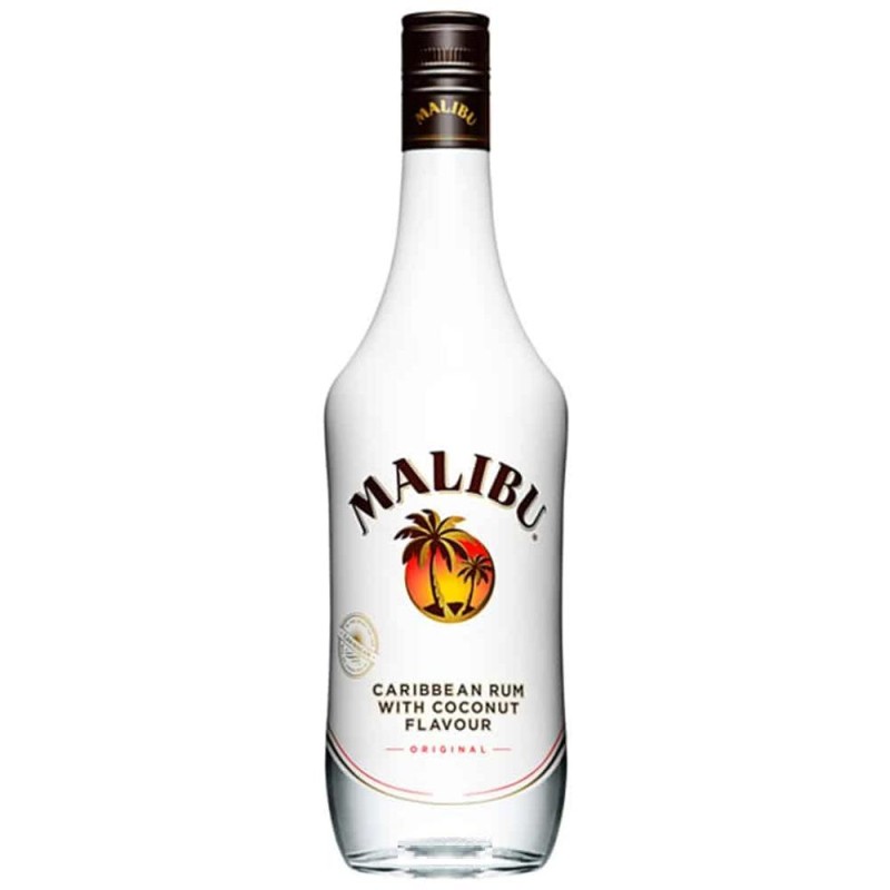 Lichior Malibu Alb Original cu Cocos, Alcool 21%, 0.7 l