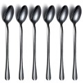 Lingurite Cocktail din Inox, Berglander, Negru, 6 Bucati