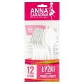 Lingurite Plastic Anna 12 Bucati / Punga