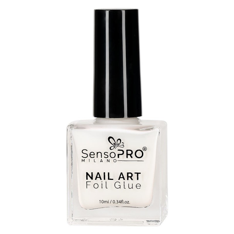 Lipici Adeziv Folie De Transfer Unghii SensoPRO Milano Cu Pensula, 10 ml