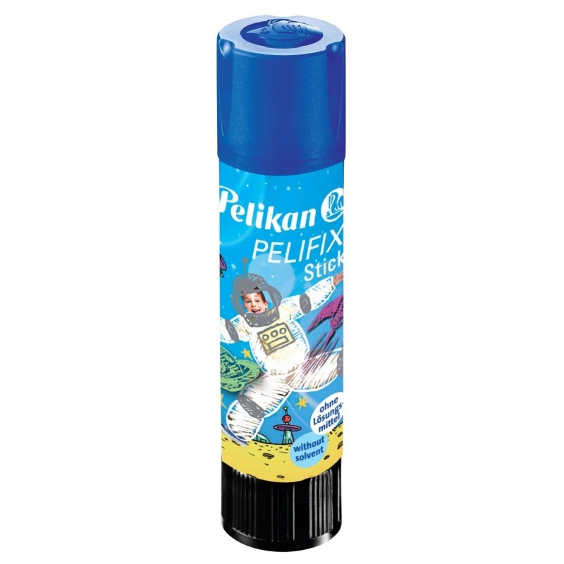 Lipici Solid Stick fara Solvent Pelifix, Imprimat cu Motive Space, 10 g, Pelikan