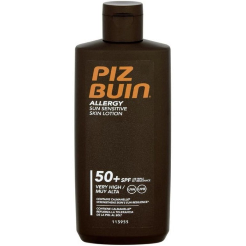 Lotiune cu Protectie Solara Piz Buin Allergy SPF 50+ pentru piele sensibila, 200 ml
