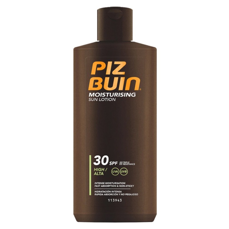 Lotiune cu Protectie Solara Piz Buin Moisturising SPF 30, 200 ml