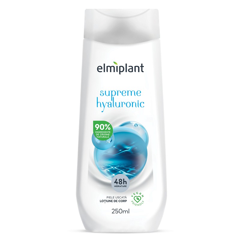 Lotiune de Corp Elmiplant Supreme Hialuronic pentru Piele Uscata, 250 ml